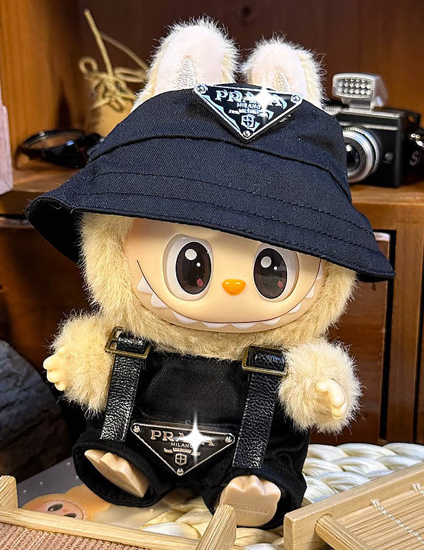 LABUBU Bucket Hat & Overalls Outfit