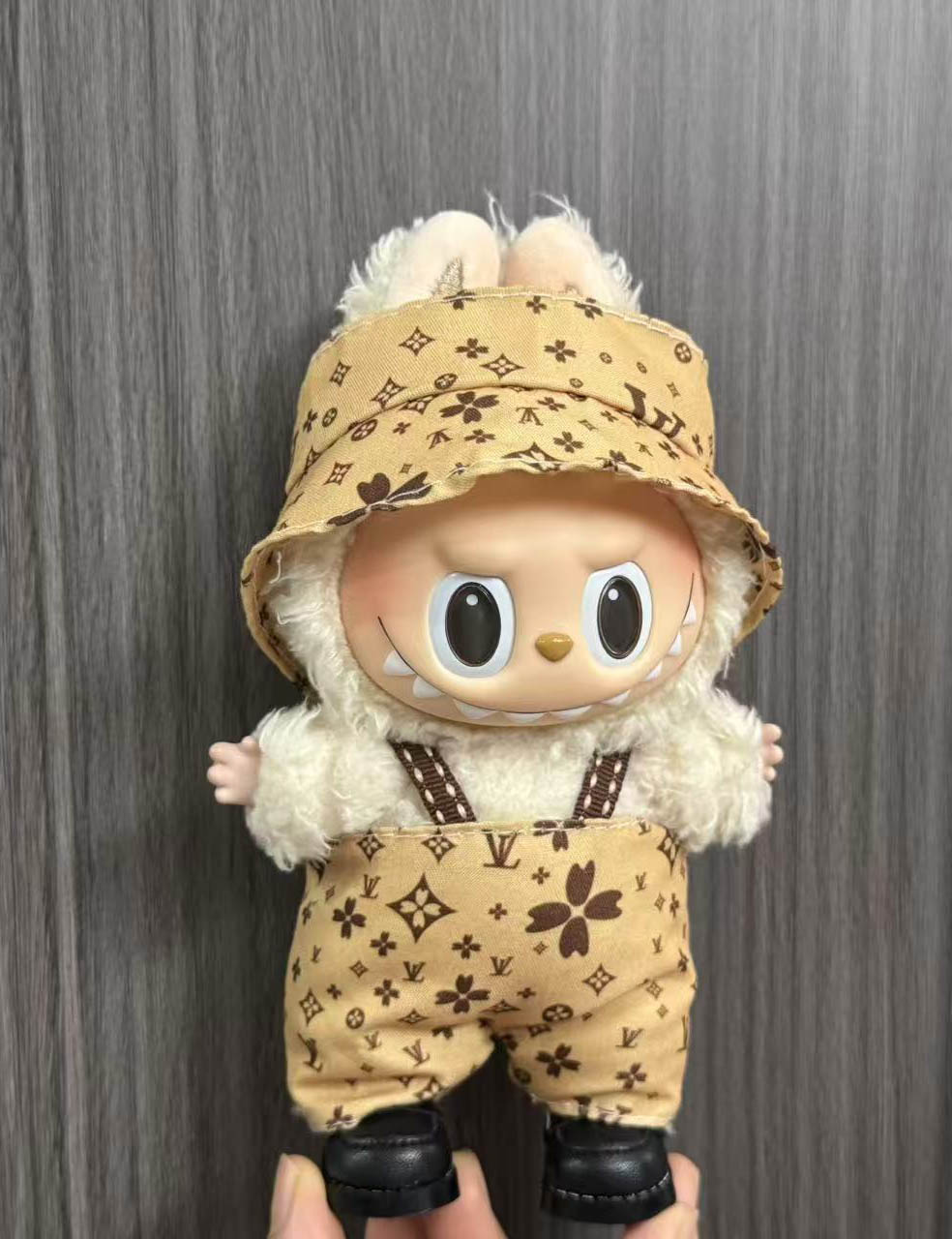 LABUBU Bucket Hat & Overalls Outfit