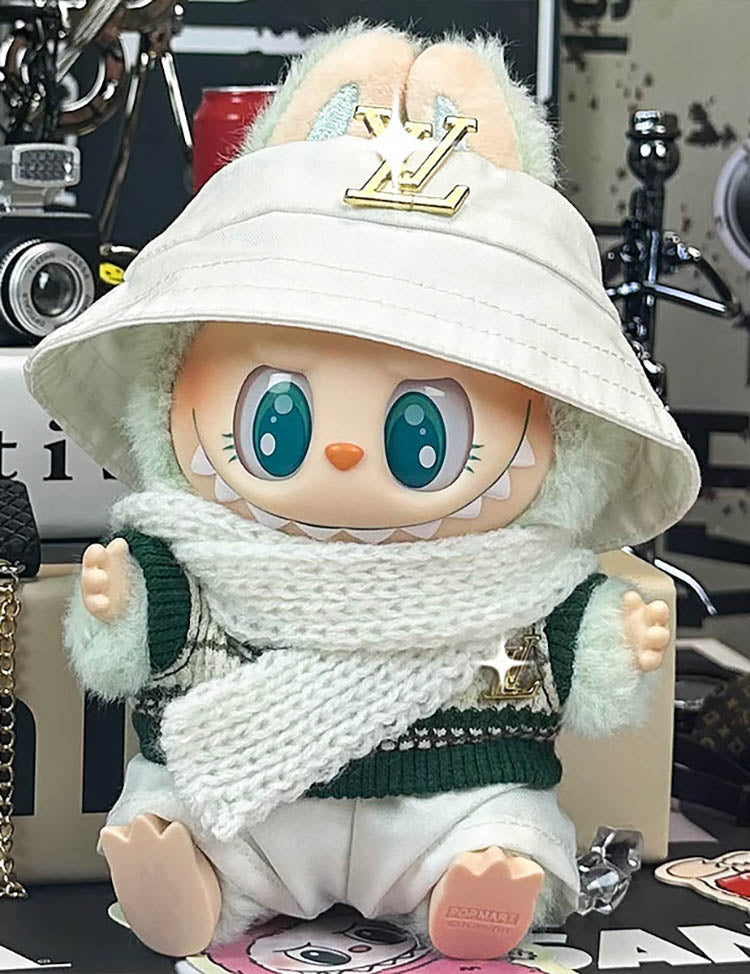 LABUBU Sweater & Scraf Set Outfit