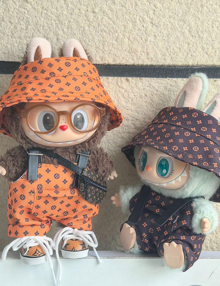 LABUBU Brand Bucket Hat Set Outfit