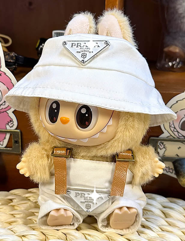 LABUBU Bucket Hat & Overalls Outfit