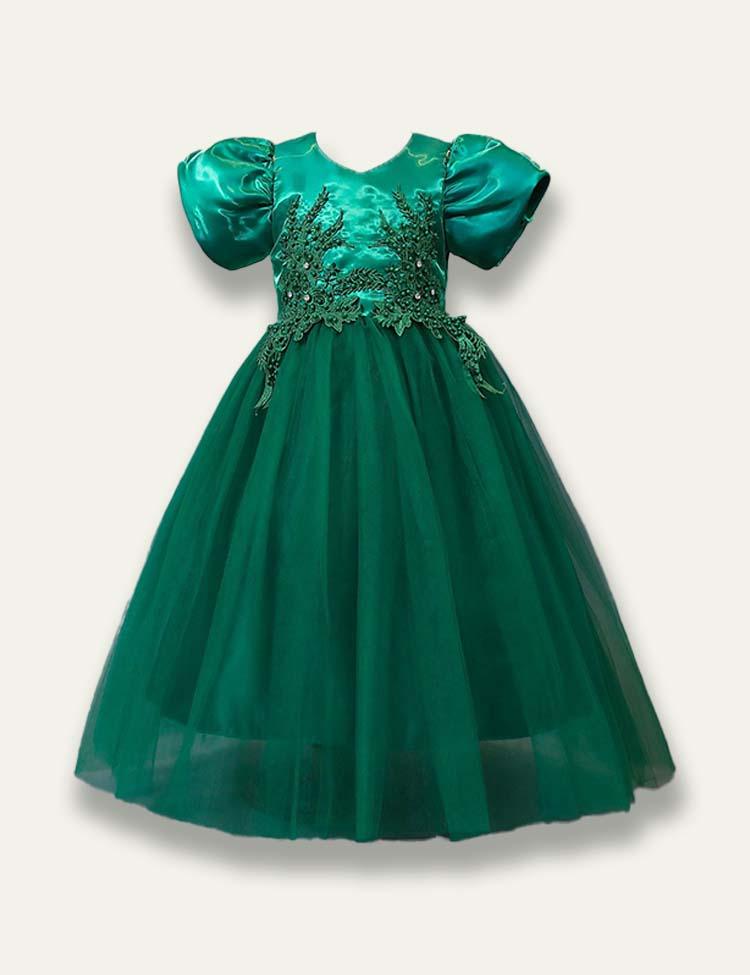 Hanna green sale tulle dress