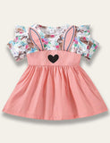 Easter Cute Bunny Print Dress