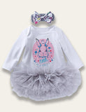 Easter Long Sleeve Bunny Romper Set - Bebehanna
