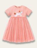 Unicorn Appliqué Tulle Dress - Bebehanna