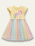 Unicorn Appliqué Tulle Dress - Bebehanna