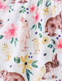 Easter Colored Bunny Long Sleeve Suit - Bebehanna