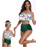 High Waist Ruffled Family Matching Swim Suit - Bebehanna