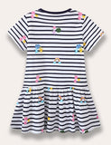 Rainbow Fruit Printed Striped Dress - Mini Taylor