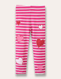 Heart Appliqué Leggings - Mini berni