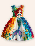 Rainbow Mermaid Party Dress