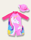 Star Unicorn Print Swimsuit - Bebehanna
