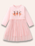 Ballet Girl Long Sleeve Tulle Dress - Mini berni