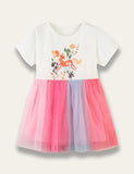 Unicorn Print Tulle Dress - Bebehanna