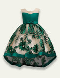 3D Embroidered Tail Party Dress
