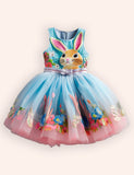 Flower Bunny Party Tulle Dress