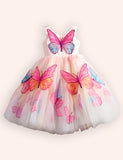 Multi Butterfly Party Tulle Dress
