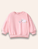 Cute Sheep Appliqué Sweatshirt+Sheep Printed Leggings