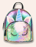 Cute Fluffy Sequined Unicorn Backpack