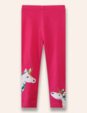 Unicorn Appliqué Leggings