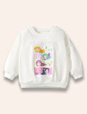 Cartoon Princess Printed Sweatshirt Set