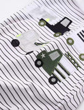 Striped Truck Appliqué T-shirt