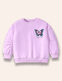 Sequined Butterfly Sweatshirt Set