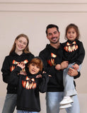 Halloween Blazing Smile Family Matching Hooded Sweatshirt