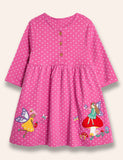 Fairy Appliqué Dotted Dress