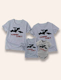 Halloween Vampire Family Printed T-Shirt