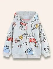 Rainbow Unicorn Printed Coat