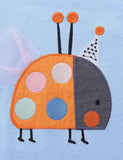 Colorblocked Ladybug Appliqué Sweatshirt