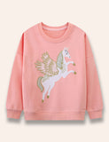 Unicorn Appliqué Sweatshirt