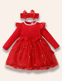 Christmas Flower Tulle Dress