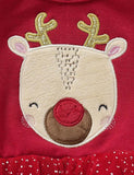 Christmas Reindeer Appliqué Tulle Dress