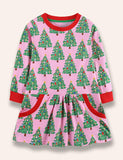 Christmas Tree Printed Dress