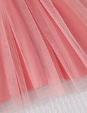 Valentine's Day Love Printing Splicing Tulle Dress