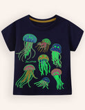 Multi Jellyfish Embroidery Dress