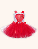 Valentine's Day Sleeveless Barbie Princess Tulle Dress