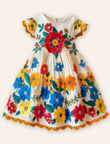 Blossom Floral Embroidery Lace Dress