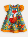 Multi Fox Appliqué Dress