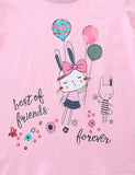 Balloon Bunny Print T-Shirt - Bebehanna