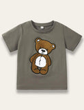 Bear Appliqué T-shirt - Bebehanna