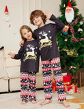 Christmas Cartoon Elk Letter Printed Family Matchting Pajamas - Mini Taylor