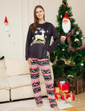 Christmas Cartoon Elk Letter Printed Family Matchting Pajamas - Mini Taylor