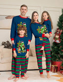 Christmas Cartoon Tyrannosaurus Printed Family Matchting Pajamas - Mini Taylor