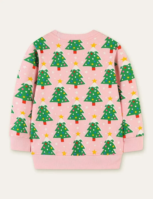 Christmas Tree Full Printed Sweatshirt - Mini Berni