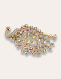 Crystal Peacock Brooch - Bebehanna