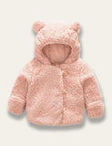 Cute Bear Plush Coat - Bebehanna