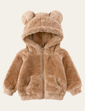 Cute Bear Thick Coat - Bebehanna